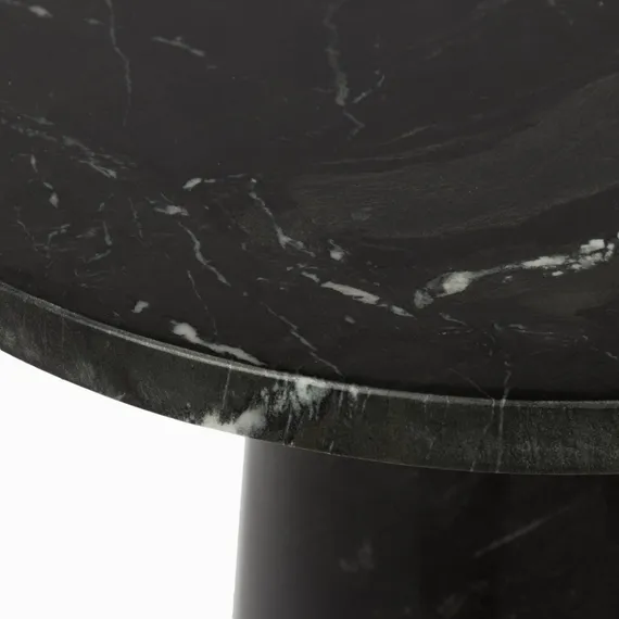 Кофейный стол Jed Ø45х60 см, черный индийский мрамор