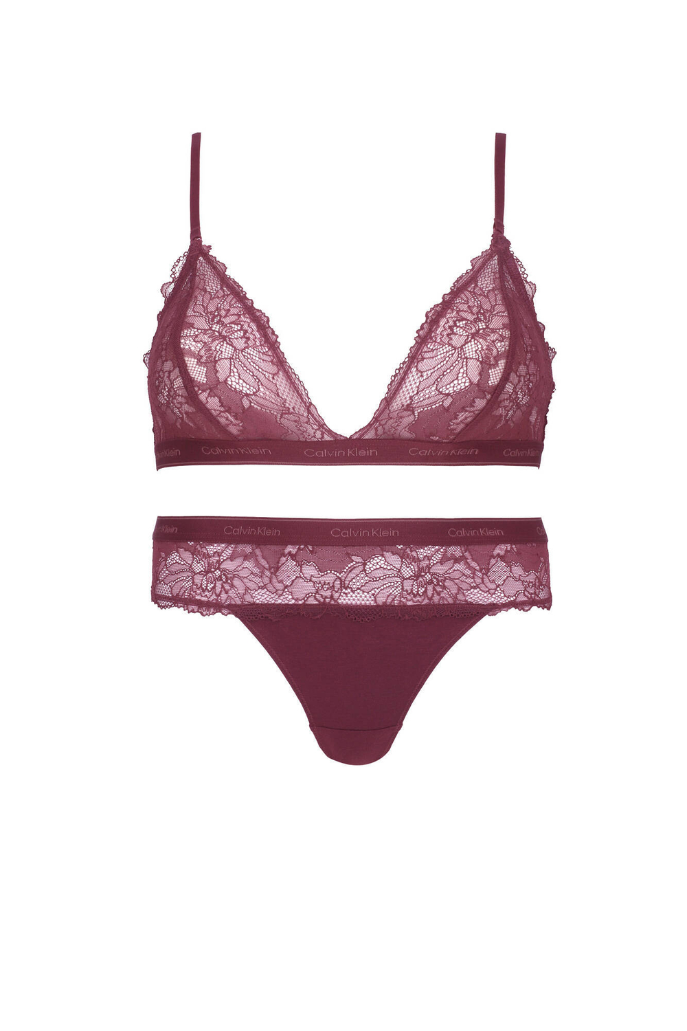 Сетевые комплекты нижнего белья Calvin Klein Underwear - бордовый(000QF7989E)