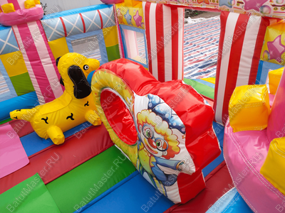 Коммерческий надувной батут "Русский цирк", 8*4*5,5 м