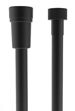 Bossini Cromolux шланг душевой из армированного нейлона 1,50 м, цвет черный матовый