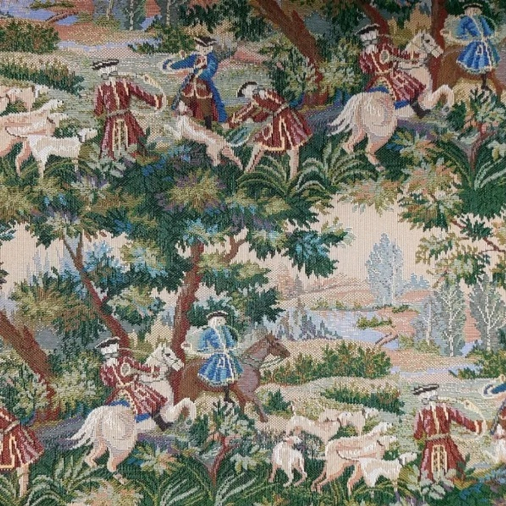 Ткань гобелен гостиный Королевская охота (160 см) - 1 м.