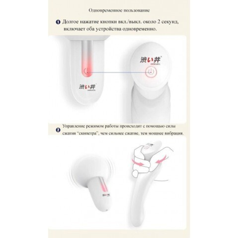 Комплект вибромассажеров DryWell с уникальной технологией PressureSensor