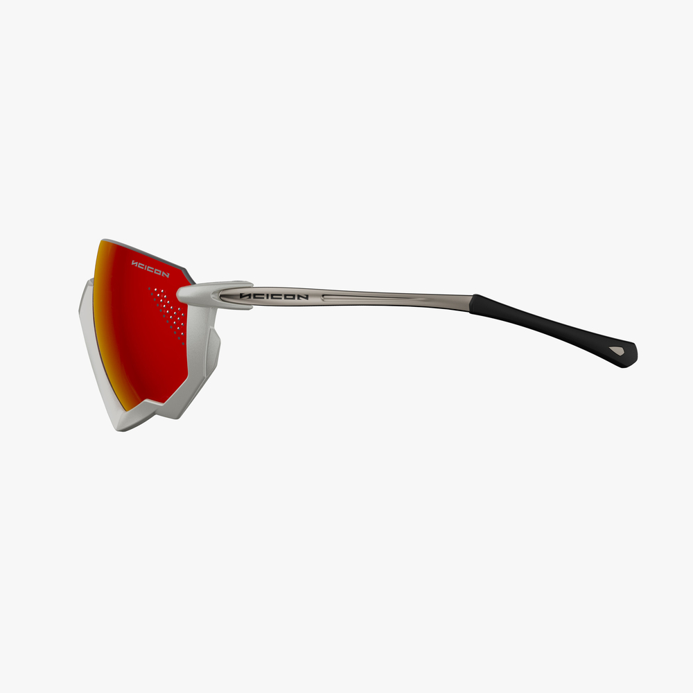Спортивные очки c диоптриями Scicon Aerojet Titanium Sunglasses Metal White Multi Mirror Red + Rain Clear Lenses