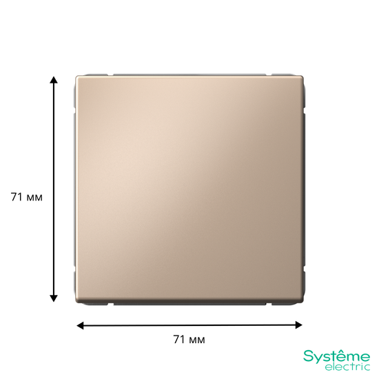 Выключатель кнопочный 1-кл. ArtGallery 10А механизм песочн. SE GAL001215