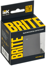 BRITE Выключатель карточный 30А ВС10-1-8-БрЧ черный IEK