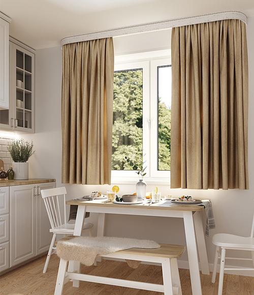 Комплект штор Legrand Софт бежевый 1300х1500 мм