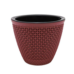 Кашпо "Ротанг" (2,25л.) Цв. Бордо (с черной вставкой)