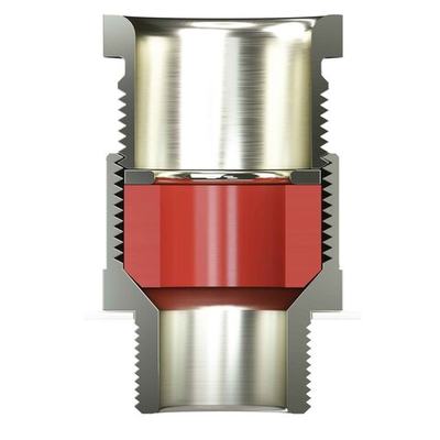 Взрывозащищенный кабельный ввод серии КН для небронированного кабеляМ75х1,5 D:46,8-55мм. Никелированная латунь IP66/IP68
