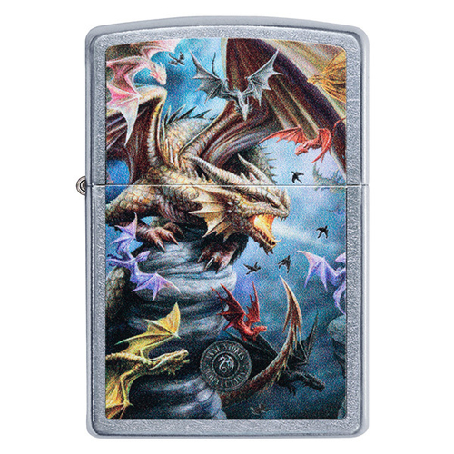 Зажигалка Zippo Anne Stokes с покрытием Street Chrome