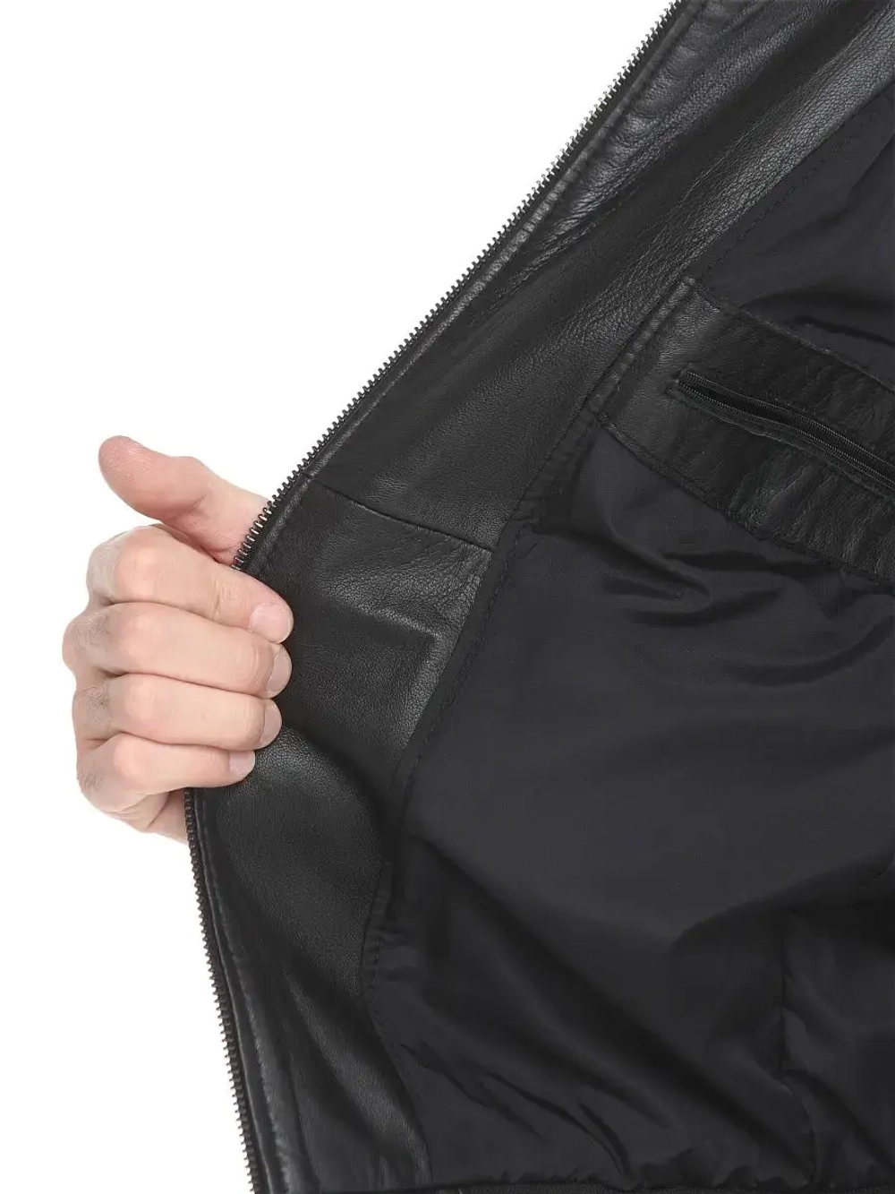 Мужская кожаная куртка / натуральная кожа ягненка / Турция