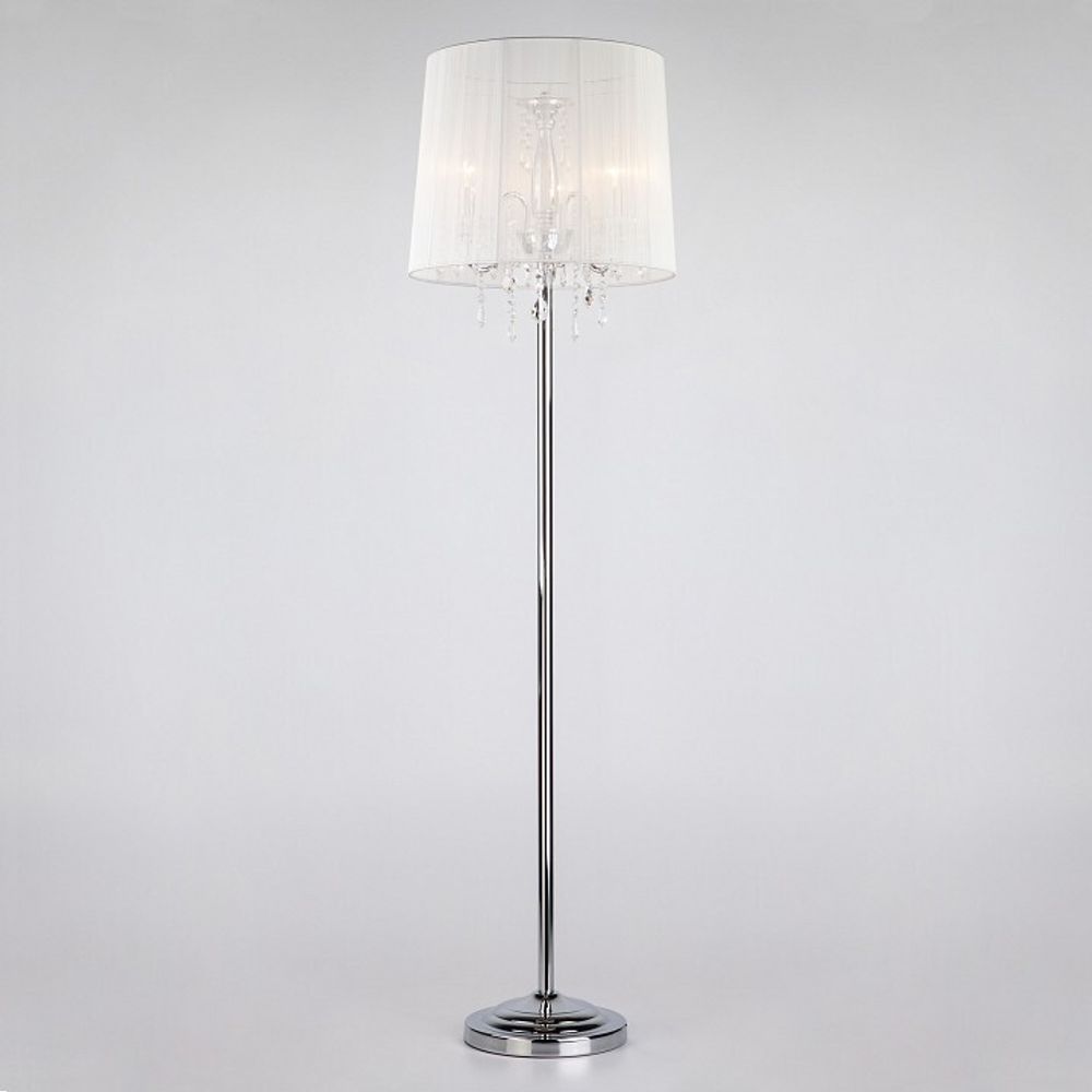 Торшер Eurosvet Allata 2045/3F хром/белый  торшер