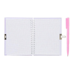 Блокнот детский Basir на замке, с ручкой, формат А6, серия "Мишки", переплет 7БЦ, 15*11 см, 48 листов, ассорти