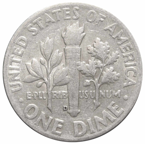1 дайм (10 центов) 1950. США (D) VF Серебро