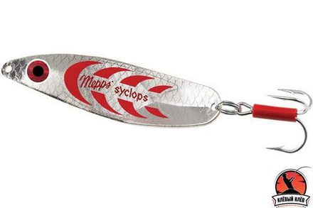Блесна колеб. Mepps SYCLOPS, 1, SILVER/Red