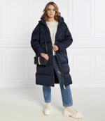 Пуховое пальто SATEEN HOODED MAXI Tommy Hilfiger - темно-синий(WW0WW40834)