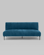 Диван прямой Дрезден велюр синий