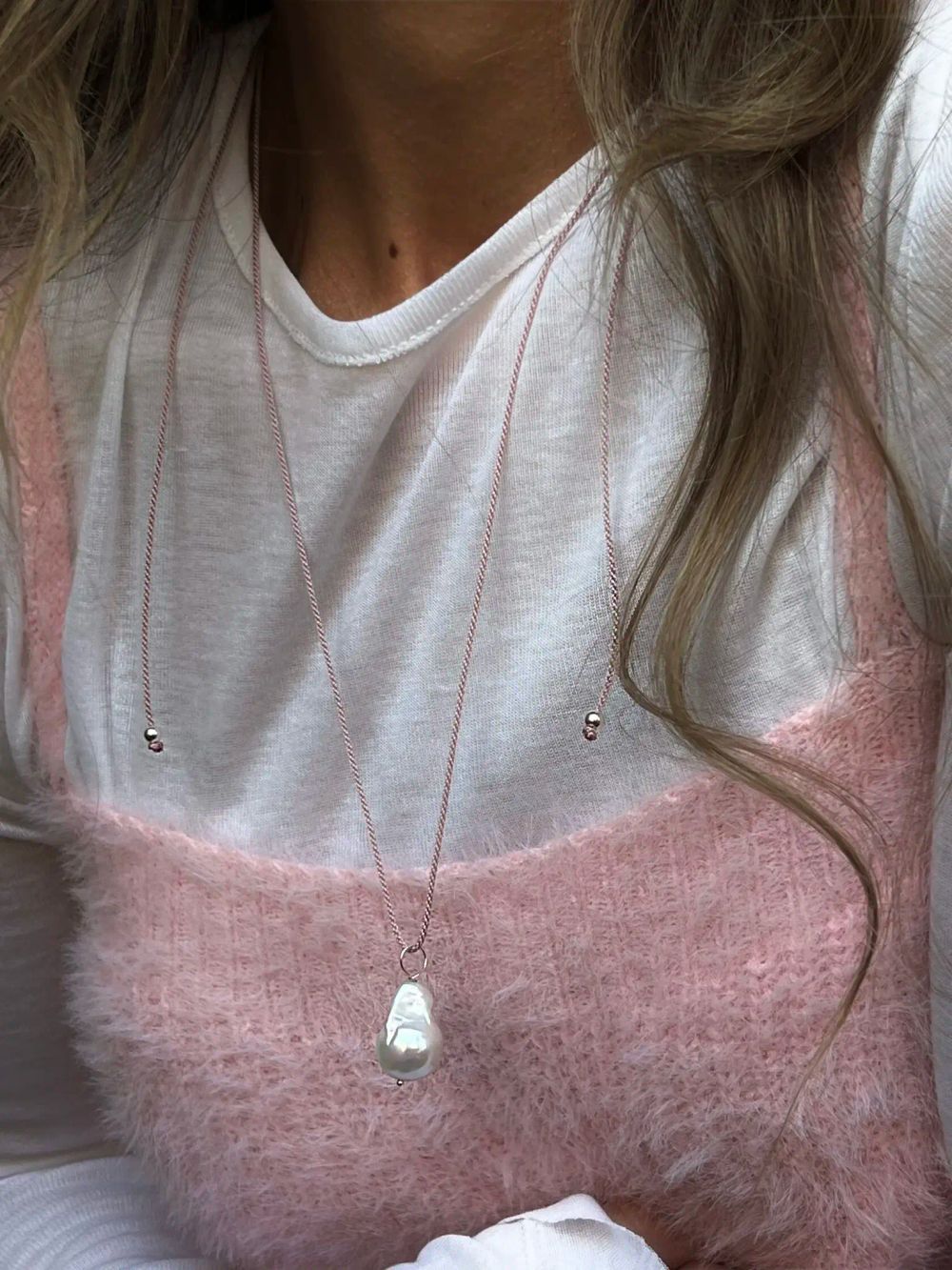 Плетенный шнурок Pink