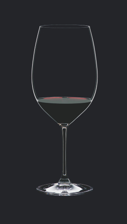 Набор бокалов для красного вина 2 шт 960 мл Riedel Vinum XLCabernet Sauvignon на черном фоне