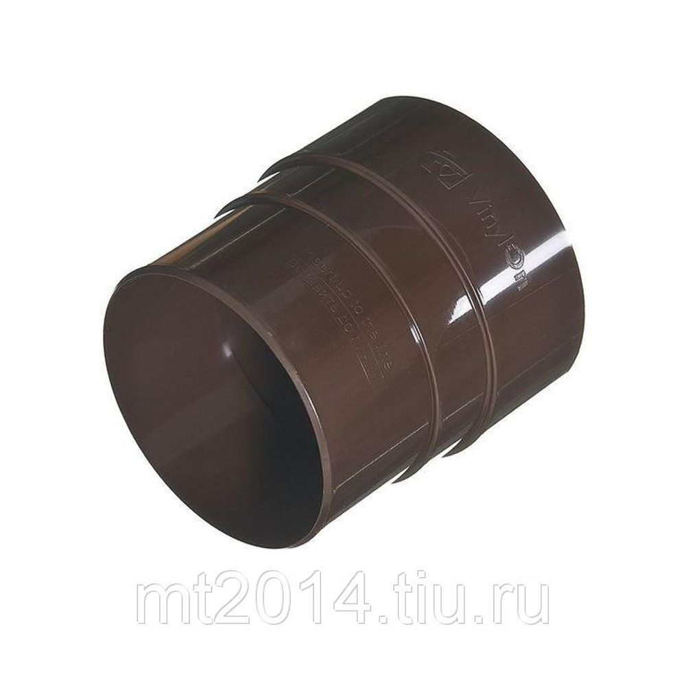 Муфта трубы соединительная ПВХ  Grand Line шоколад