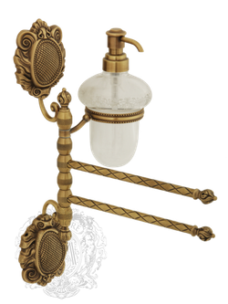 Полотенцедержатель двойной поворотный с дозатором Migliore Cleopatra ML.CLE-60.718