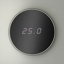 Терморегулятор электронный VOLTUM S70 с индикацией и датчиком, для теплого пола, (сталь) vls070105
