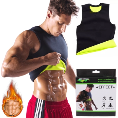 Майка для похудения «Effect», размер XXXL, Черный