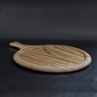 Доска из массива акации для пиццы и хлеба — 30×40 см, натуральное дерево