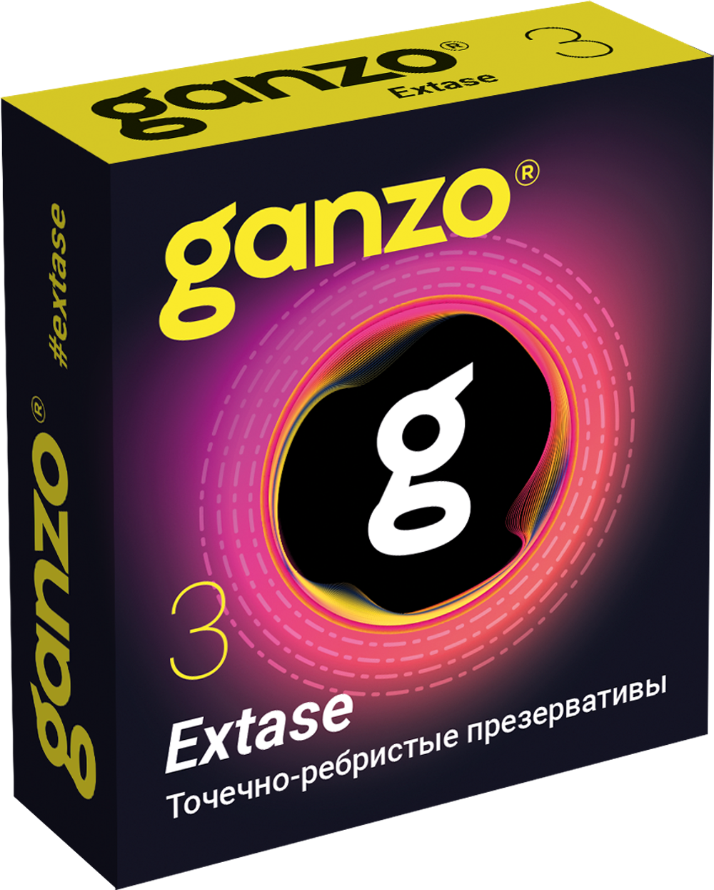 Презервативы GANZO Extase точечно-ребристые №3 1032GZ