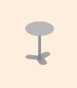 Стол — bobtail, 60 см, бетон | pbpb.fun