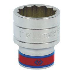 KING TONY (433032S) Головка торцевая стандартная двенадцатигранная 1/2", дюймовая 1"