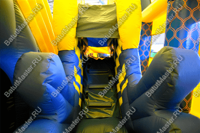 Надувной батут "Морской бриз с крышей"