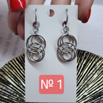 Набор материалов для серьги "Спираль", кольчужное плетение МК