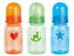 Бутылочка 140 мл, ПП, силикон, медленный поток, 0+