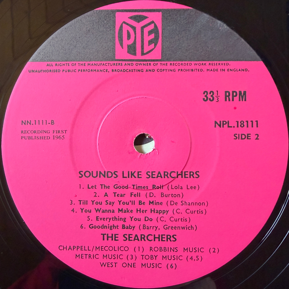 The Searchers ‎– Sounds Like Searchers (Англия 1965г.) Т