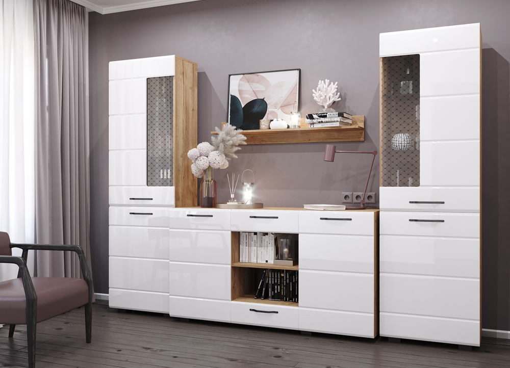 Полка АПЛ 1150.1 дуб/бунратти