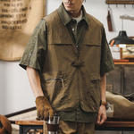 Жилет мужской на молнии от бренда JIELEINUO летний тонкий.