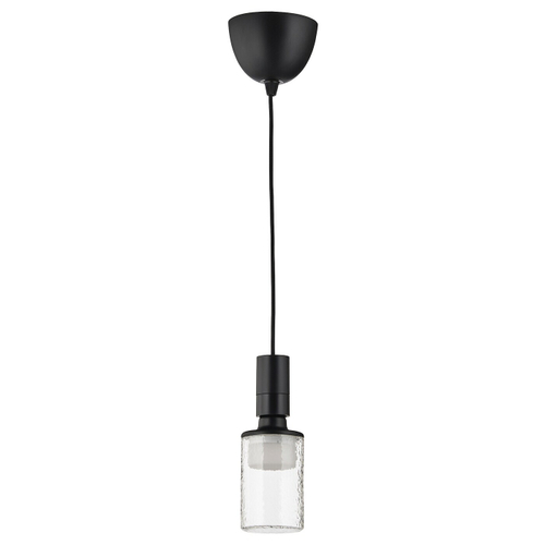 Подвесной светильник IKEA SUNNEBY / MOLNART (САННЕБЮ / МОЛЬНАРТ), Белый / Черный, 23 см