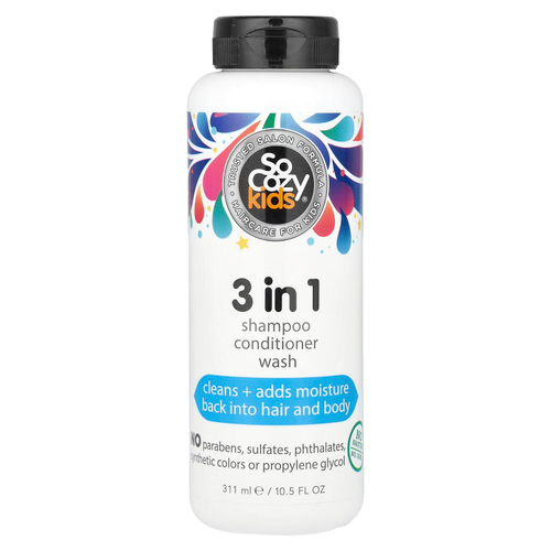 SoCozy, гель для душа и кондиционера для детей, 3 в 1, 311 мл (10,5 жидк. унции)