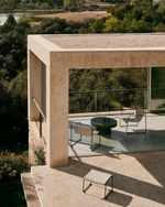 Кресло Maurina из оцинкованной стали зеленого цвета и серой веревки