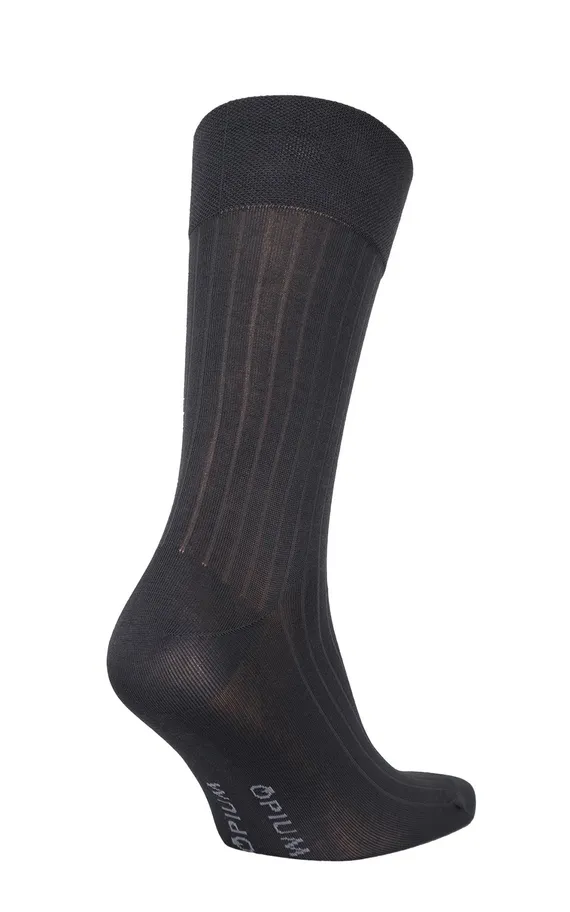 Мужские носки Premium &quot;в рубчик&quot; Темно-Серый