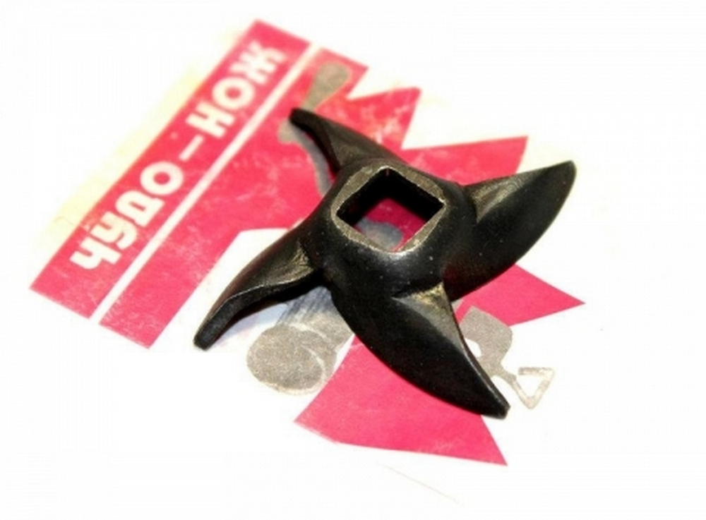 Нож в мясорубку "чудо" Mallony (квадрат 8х8мм.)