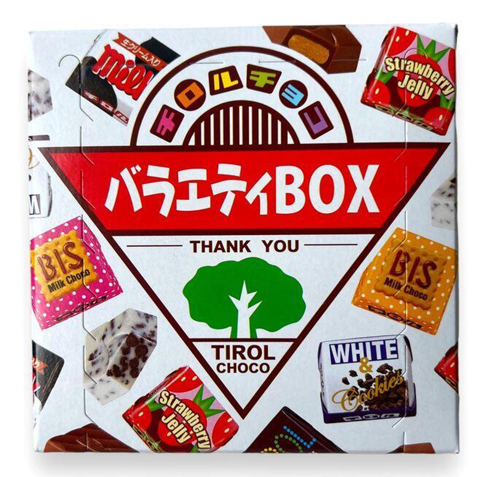 Шоколад Tirol Choco Variety box ассорти 20шт, 130г