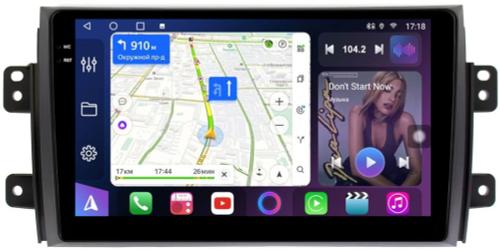 Магнитола для Suzuki SX4 2006-2014 - FarCar S400-TS18 монитор 9.5" QLED на Android 14, CarPlay, 4G SIM-слот
