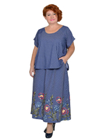 Юбка летняя джинсовая Варвара