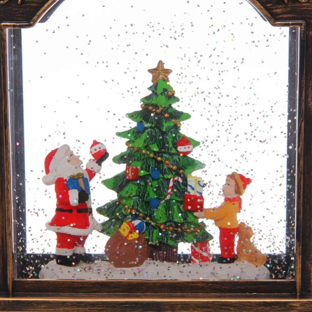 Сувенир с подсветкой «Новогоднее счастье»16.6*8.6*28.6 см, микс (питание от USB и батареек)