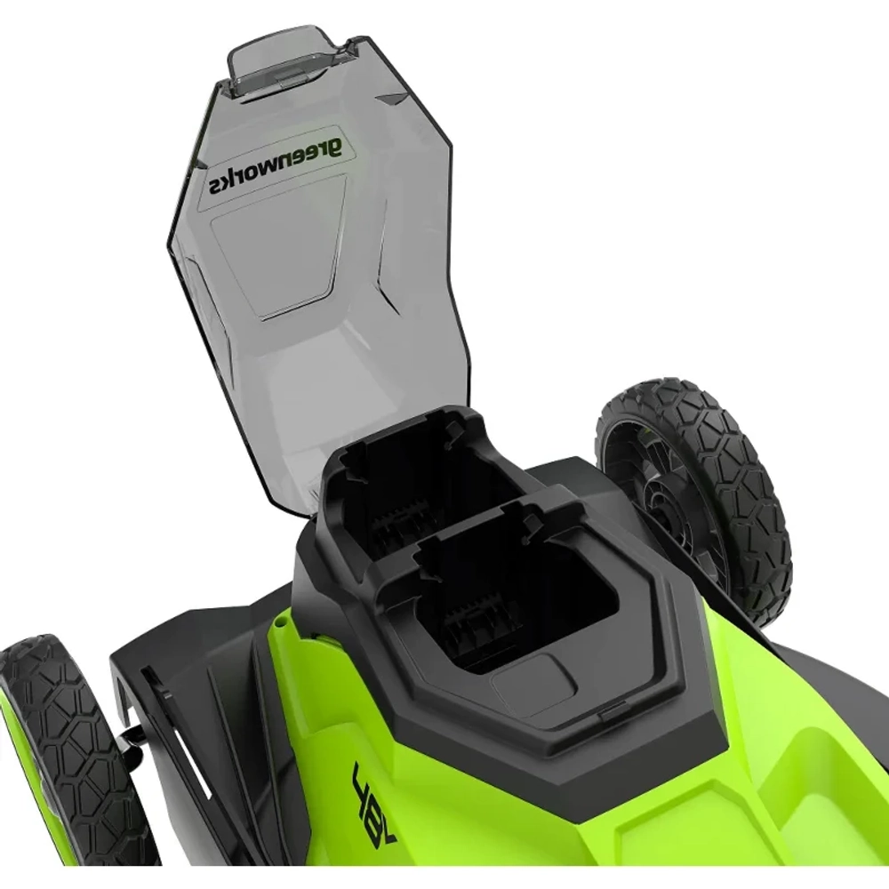 Аккумуляторная газонокосилка Greenworks GD24X2LM411K2 24В (2 x 2 Ач, ЗУ) нож 41 см, 2520907U2A