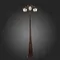 SL083.705.03 Светильник уличный наземный ST-Luce Кофейный/Кофейный, Прозрачный E27 3*60W CHIANI