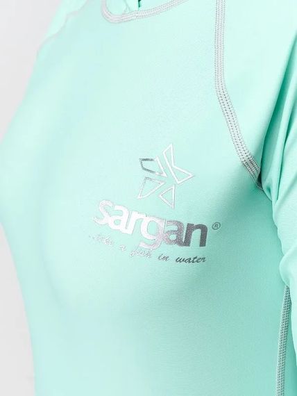 Футболка рашгард лонгслив Sargan Агидель Худи UPF 50+ светло-зеленый