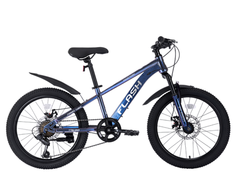 Велосипед TechTeam FLASH 20"х11 синий хамелеон