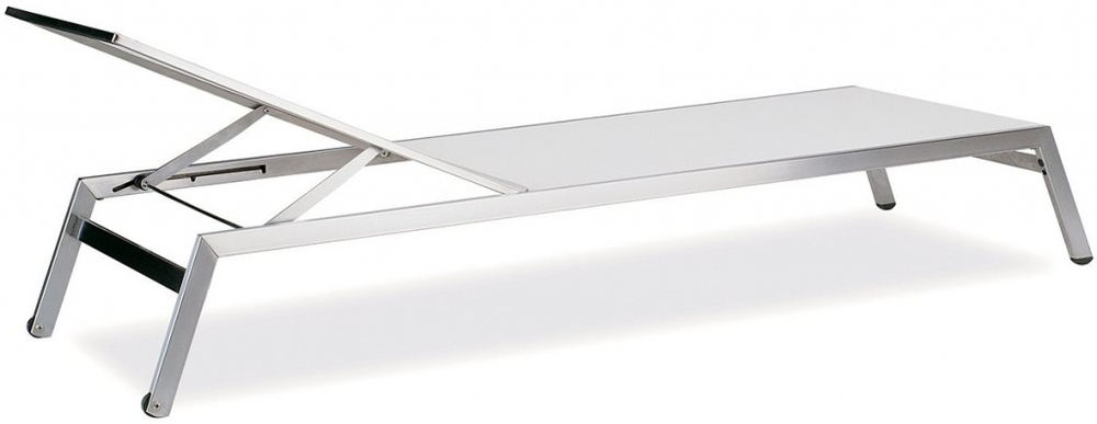Шезлонг-лежак металлический Papatya Zen, белый